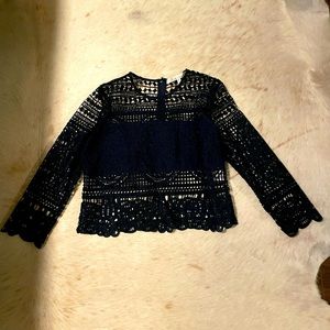 Lovers and Friends lace cut out top size M